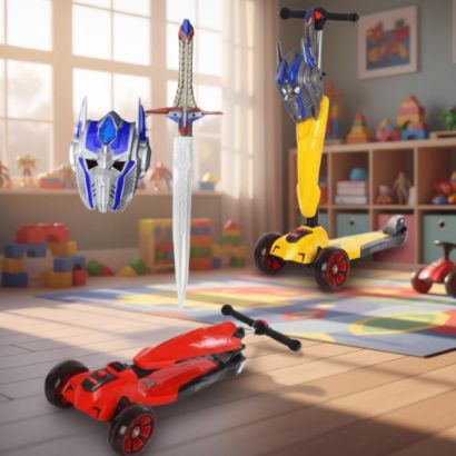 صورة سكوتر دف مع سيف وقناع